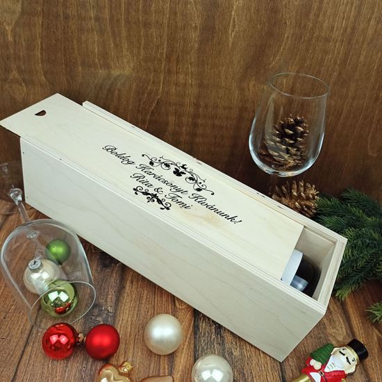 Karácsonyi boros doboz