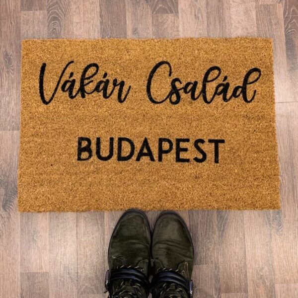 Egyedi feliratos lábtörlő